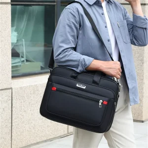 Men’s Business and Leisure Shoulder Bag Large Capacity Briefcase Fashionable and Versatile Computer Bag