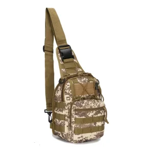 Men’s Camouflage Waterproof Sports Backpack Oxford Material PVC Lining Portable Trekking Shoulder Sling Bag Fashionable Backpack