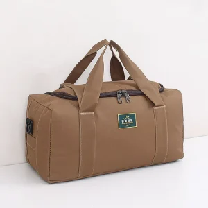 Men’s Canvas Duffel Large Capacity Outdoor Travel Tote Bag