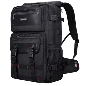 Men’s Carry on Travel Backpack with Laptop Fit Durable Polyester Material