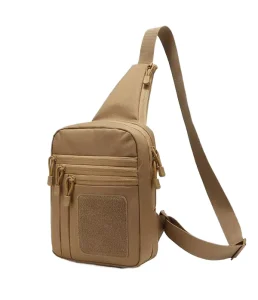 Men’s Casual Anti Theft Chest Bag Comfortable Outdoor Medical Pouch with Polyester Lining Zipper Closure Multi Function Day Use