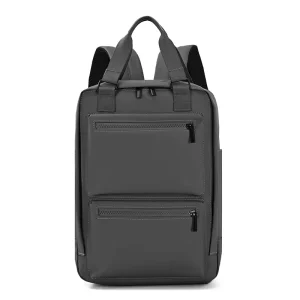 Men’s Casual Backpack Water Resistant Large Capacity Laptop Bag Student Schoolbag Short Distance Travel Backpack Polyester
