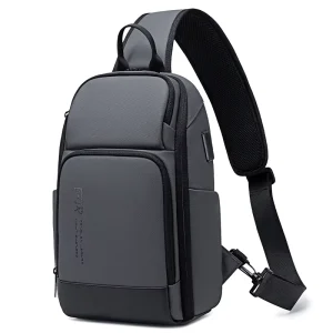 Men’s Casual Chest Bag Crossbody Bag Trendy Street Style Fits 12″ Tablet Multi-function Cycling Bag Factory In Stock Custom
