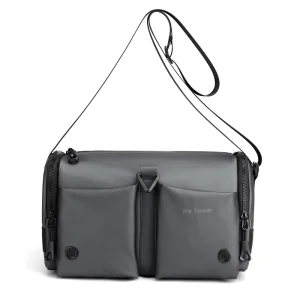 Men’s Casual Crossbody Bag Large Capacity Horizontal Single Shoulder Messenger Multi Pockets ENGLAND STYLE Nylon
