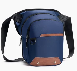 Men’s Casual Crossbody Bag Multicolor Oxford Shoulder Bag Large Capacity Chest Sling Bag for Daily Travel
