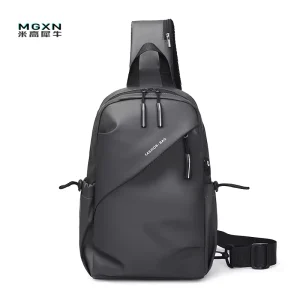 Men’s Casual Fashion Chest Bag Pack Custom Logo Waterproof Sling Shoulder Multifunctional Crossbody Messenger Bag Sports