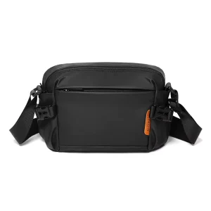 Men’s Casual Fashion Crossbody Shoulder Bag Genuine Leather Waterproof Lightweight Travel Solid Color