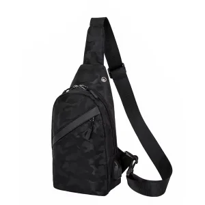 Men’s Casual Fashion Shoulder Crossbody Bag Korean Trendy Camouflage Small Chest Backpack Waterproof