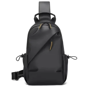 Men’s Casual Fashion Shoulder Crossbody Bag Trendy Outdoor Commuting Waterproof Large Capacity Backpack