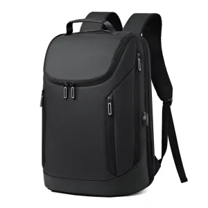 Men’s Casual Laptop Backpack Soft Lightweight Water Resistant Zipper Closure Fashion Style Polyester
