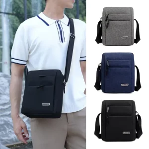 Men’s Casual Large Capacity Oxford Cloth Crossbody Bag Fashionable Single Shoulder Design for Business Use for Trade Shows