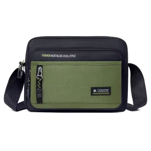 Men’s Casual Large Capacity Single Shoulder Bag New Style Lightweight Crossbody Bag for Business Travel Portable Briefcase