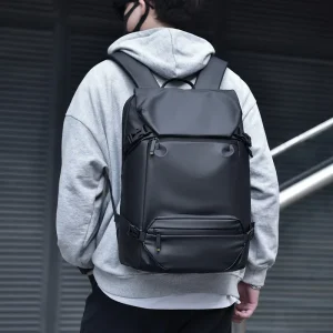 Men’s Casual Oxford Backpack Student Large-capacity Laptop Bag Travel Multifunctional Business Breathable Polyester