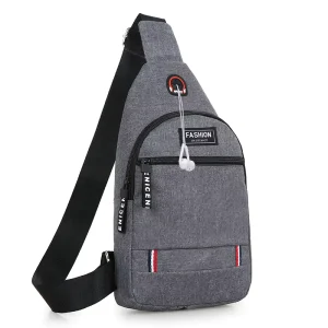 Men’s Casual Shopping Chest Bags Fashion Simple Cross Body Shoulder Bag Custom Acceptable Message Bag