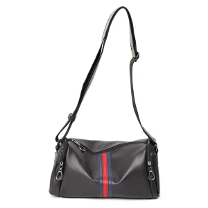 Men’s Casual Single Bag Korean Small Square Plaid Diagonal Bag Trend PU Material