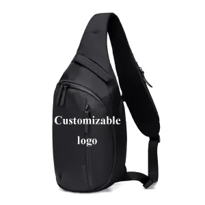 Men’s Casual Sports Chest Bag Trendy Commuting Chest Bag Customizable Outdoor Cycling Chest Bag