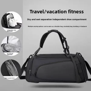 Men’s Casual Sports Waterproof Laptop Travel Backpack Duffel Bag