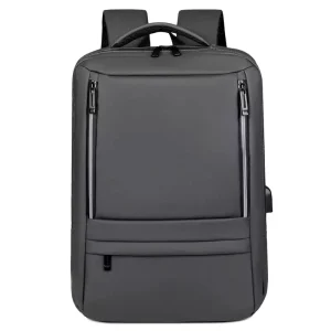 Men’s Casual Ultra-Light Durable Waterproof Nylon Backpack with Large Capacity Zipper Closure Laptop and Film Business Backpack