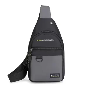 Men’s Chest Bag Business Shoulder Bag for Travel Lightweight Versatile Crossbody Bag Multifunctional Outdoor Casual Bag
