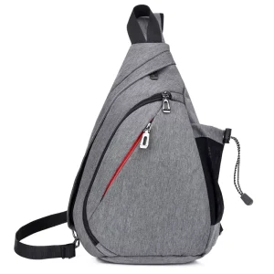 Men’s Chest Bag Casual Sports Large Capacity Multi Functional Crossbody Bag Travel Outdoor Backpack