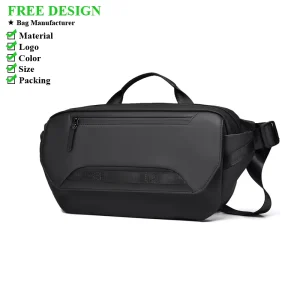 Men’s Chest Bag Crossbody Bag Large Capacity Shoulder Bag Functional Style Messenger Bag Handheld