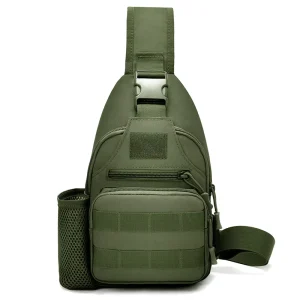 Men’s Chest Bag Crossbody Bag Multi Functional Camouflage Tactical Backpack Outdoor Crossbody Leisure Sports Roadbag