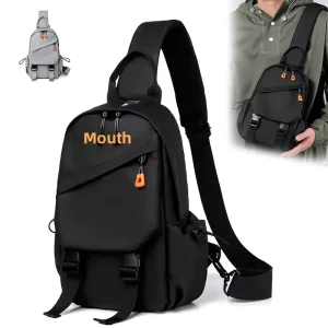 Men’s Chest Bag Large Capacity Casual Trendy Crossbody Business High-End Feel Outdoor Lightweight Travel Spring