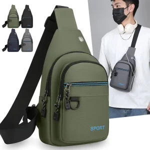 Men’s Chest Bag Leisure Travel Sports Messenger Simple Fashion Trend Wear resistant Bag