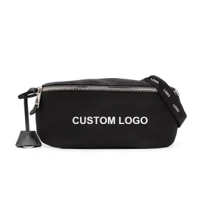 Men’s Chest Bag Sports Casual Sling Crossbody Fanny Pack Nylon Zipper Waist Bag