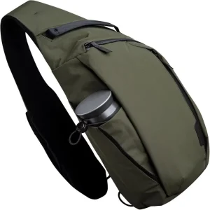Men’s Chest Bag with Water Cup Bag Nylon Diagonal Cross Chest Sports and Leisure Waist Bag