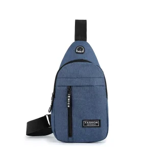 Men’s Chest Bags Nylon Waterproof Single Shoulder Bags for Men Phone Pouch Single Shoulder Crossbody Bags Fashion Chest Pack