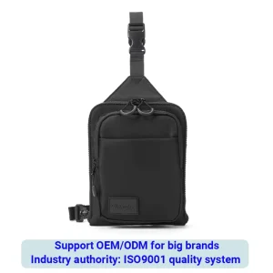 Men’s Chest Bags Waterproof Crossbody Shoulder Sling Bag for Outdoor Sports Travel Large Capacity Multiple Pockets Oxford Fabric