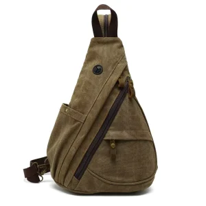 Men’s Chest Sling Bags Wear resisting Shoulder Pack CrossBody Messengers Bag Canvas Sports Across the Chest Bags for Men
