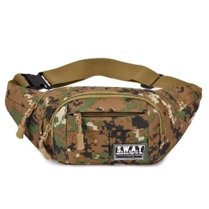 Men’s Chest Waist Bag Breathable Zipper Closure Leisure Travel Summer Casual for Outdoor Sports