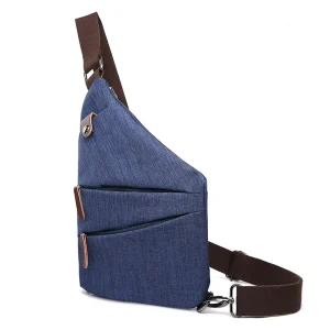 Men’s Classic Large Sling Bags Multiple Pockets Custom Crossbody Sports Chest Bags