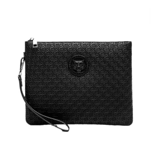Men’s Clutch Bag Casual Stylish Honeycomb Pattern Handbag Large Capacity Men’s Envelope Clutch Wallet