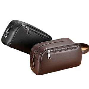 Men’s Clutch Bag Password Lock Anti Genuine Leather Tide Handbag Large Capacity Business Hand Bag for Men