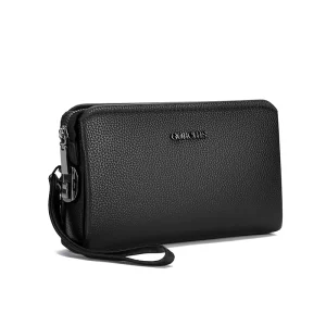Men’s Clutch Bag Password Lock Anti PU Leather Tide Bag Large Capacity Business Hand Bag