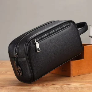 Men’s Clutch Bag Password Lock Anti Tide Handbag Large Capacity Business Hand Bag