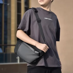 Men’s Crossbody Bag Anti-Theft Nylon Fashion Brand Lightweight Breathable Waterproof Winter Daily Use Casual Portable Functional