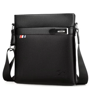 Men’s Crossbody Bag High Quality Leather Single Shoulder Bag for Modern Professionals