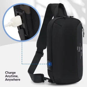 Men’s Crossbody Bag Large Capacity Horizontal Style Sports Single Shoulder Cycling Chest Motorcycle Super Lightweight