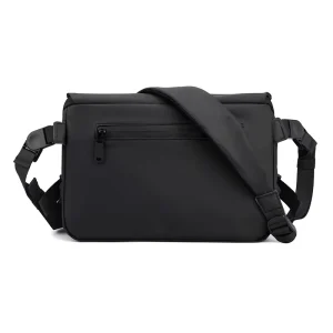 Men’s Crossbody Bag Large Capacity Water Resistant PU Leather Shoulder Bag Business Messenger Bag