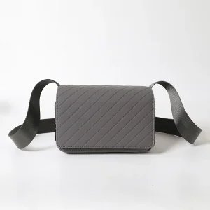 Men’s Crossbody Bag Retro Flap Postman Messenger Vintage Japanese Small Shoulder Bag PU Polyester Waterproof