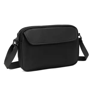 Men’s Crossbody Bag Single Shoulder Bag Simple Men’s Fashionable Messenger Bag with Cover