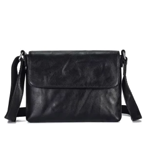 Mens Crossbody Bag Waterproof Leather Shoulder Messenger Bag