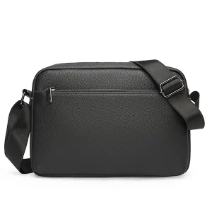 Men’s Crossbody Bag Waterproof Trendy Casual Men’s Shoulder Bag Genuine Leather Business Shoulder Bag