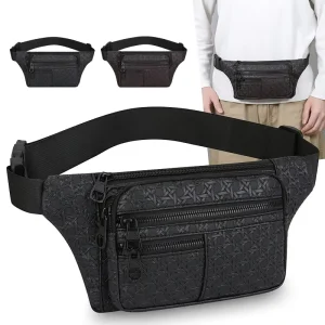 Men’s Crossbody Bags Chest Fashion Single Shoulder Trending Sling Sport Travel Waist Bags Small Chest Fanny Pack