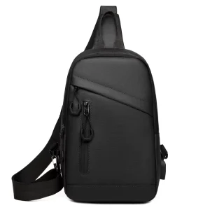 Men’s Crossbody Chest Bag Large-Capacity Zipper Shoulder Bag for Commuting, Cycling & Outdoor Sports