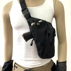 Men’s Crossbody Chest Bag Multi functional Tactical Storage Bag Outdoor Casual Sports Waist Bag